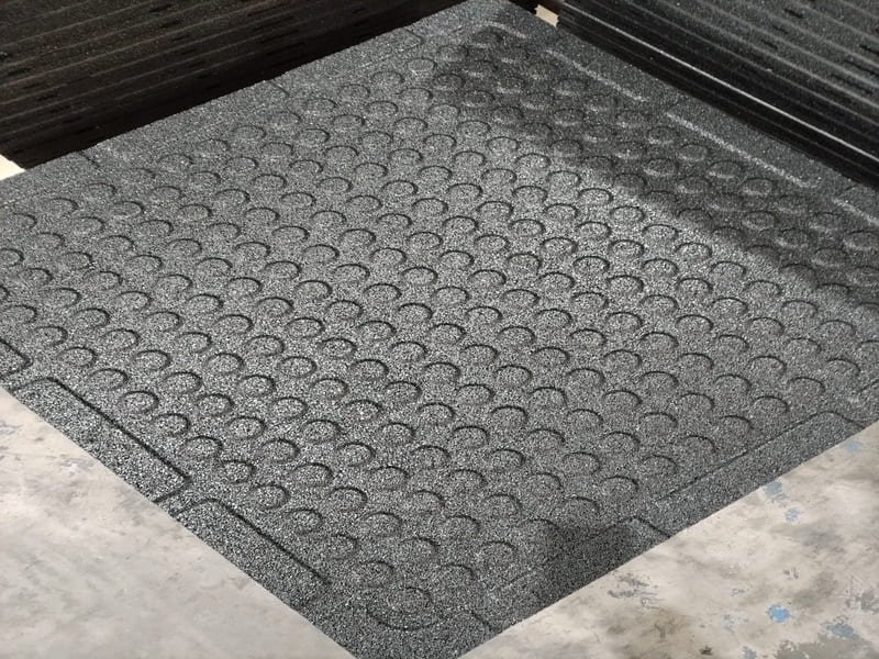 Shore A hardness scale for rubber flooring